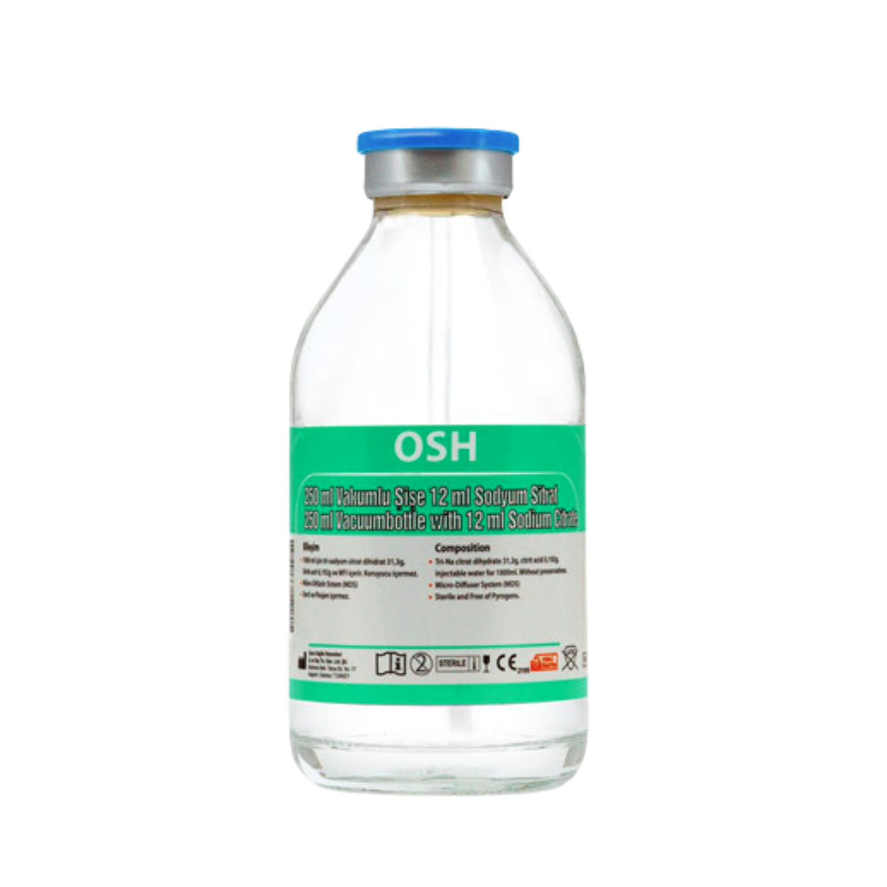 OSH MDS Vakumlu Sitratlı Cam Şişe